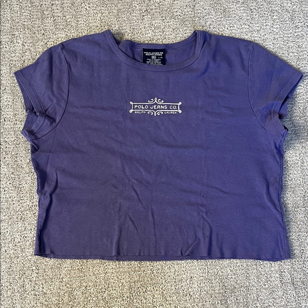 Polo by Ralph Lauren Purple Crop Top